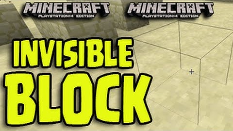 Minecraft (PS3, PS4, Xbox, Wii U) - Invisible Block + Wall Glitch! NEW Tutorial!