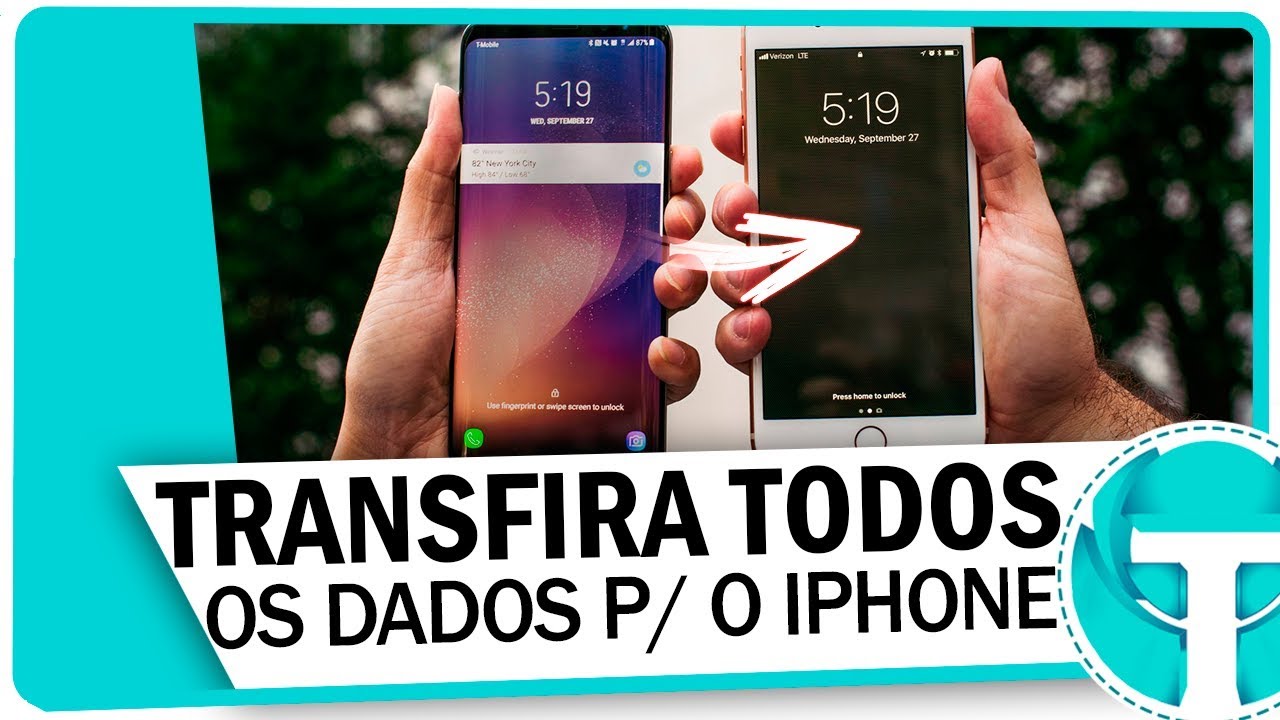 Como Transferir TODOS OS DADOS De Um ANDROID Para Um IPhone YouTube