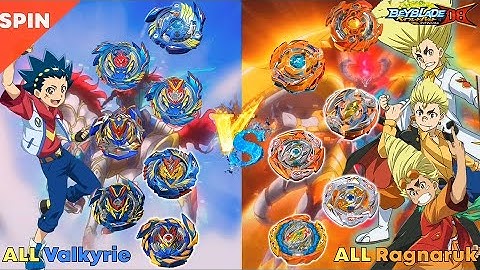 베이블레이드 버스트 DB 올 발키리 VS 올 라그나로크 릴레이 배틀 Beyblade Burst DB 【ALL Valkyrie VS All Ragnaruk】 Relay battle