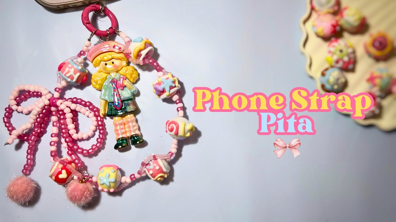 Tutorial Phone Strap Pita Molinta 💖 | Phone Strap Luxury | DIY | Phone charm | Bag Charm | Acc