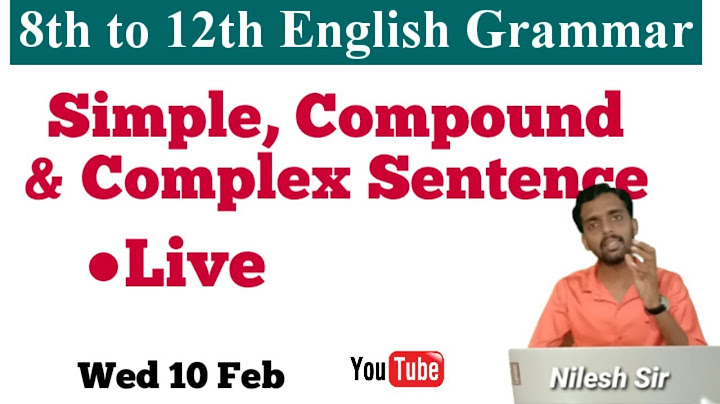Simple compound and complex compound complex sentences