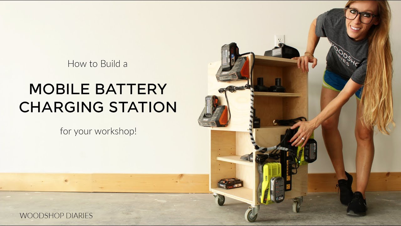 How to Build a Battery Charging Station ON WHEELS! YouTube