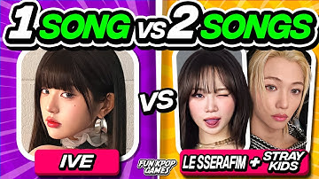 ⭐️1 SONG vs 2 SONGS  SAVE ONE DROP ONE KPOP HANDICAP EDITION | SAVE ONE KPOP - FUN KPOP GAMES 2025
