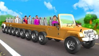 పది చక్రాల మాయా జీప్ - Ten Tyres Magical Jeep Story | 3D Animated Telugu Moral Stories | Maa Maa TV