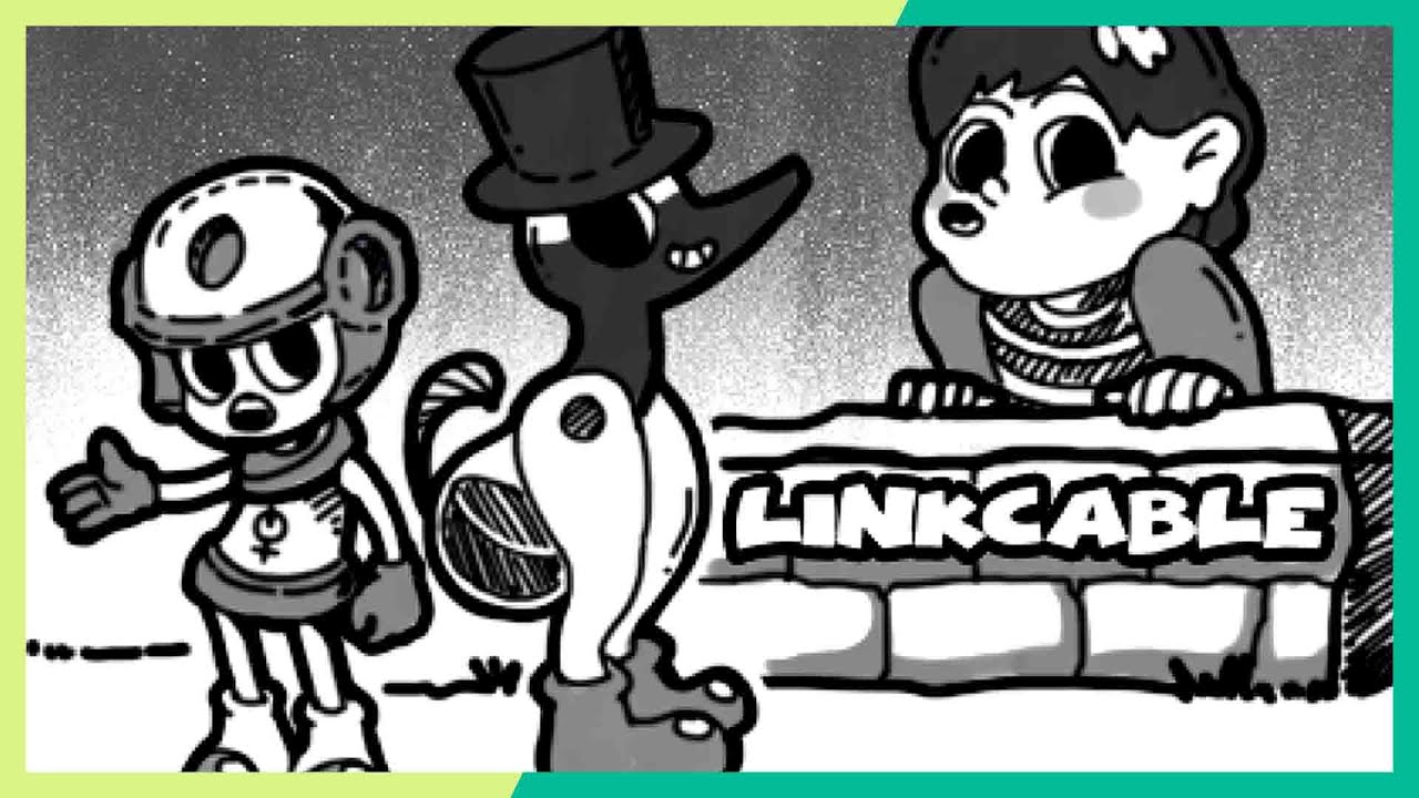 A Robot, Drinky Bird, and Jimbo (Link Cable)