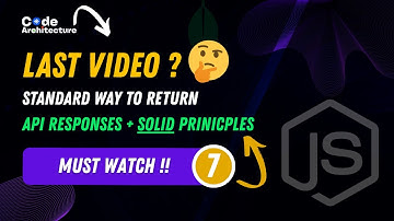 Most Standard way to Return API responses in NodeJS + SOLID Principles in Layered Architecture