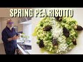 Andrew Zimmern Cooks: Spring Pea and Morel Mushroom Risotto