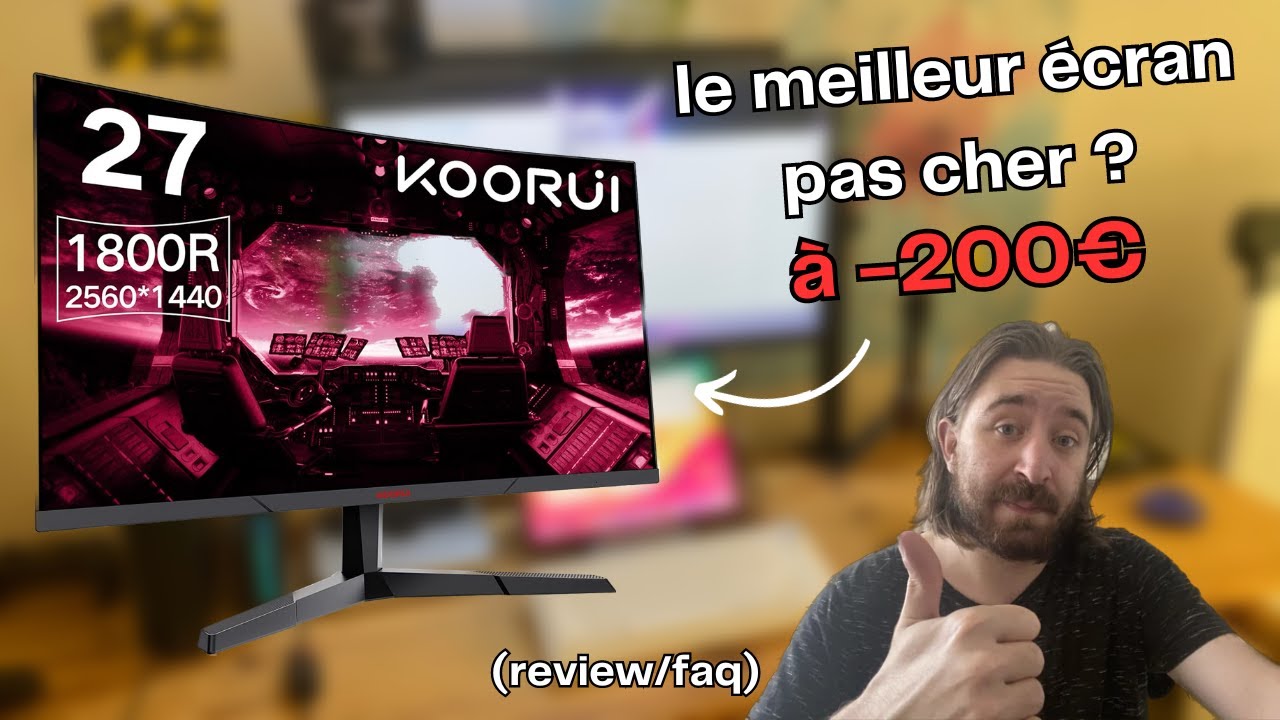 Le MEILLEUR écran GAMER pas cher ? - Review Koorui 27 