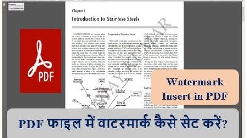 How to insert (or add) Watermark in PDF file? || i love pdf || Hindi || Part-4