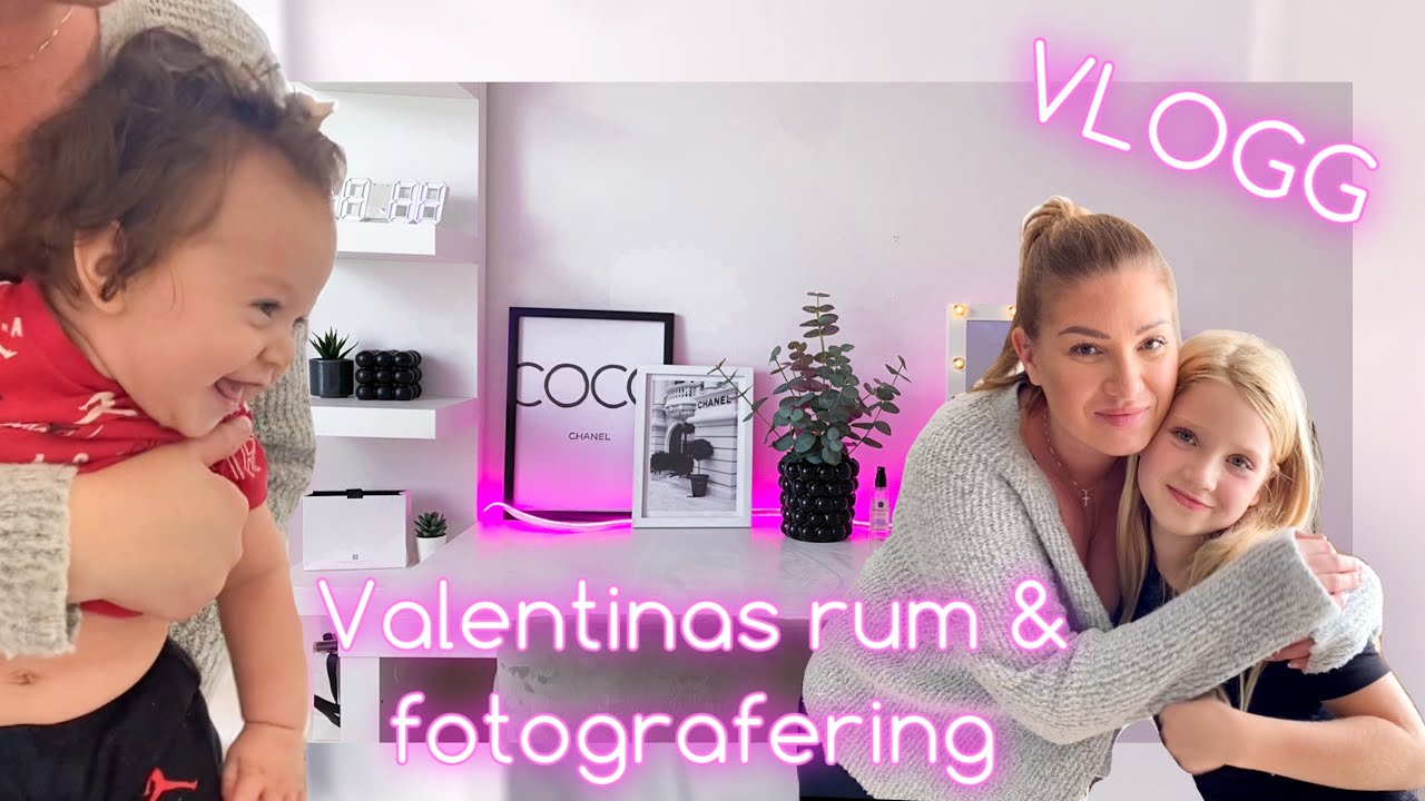 Valentinas rum & photoshoot VLOGG