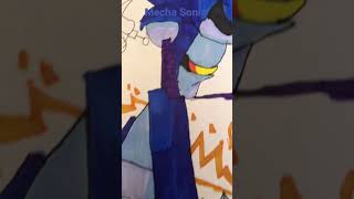 Mecha Sonic now colored