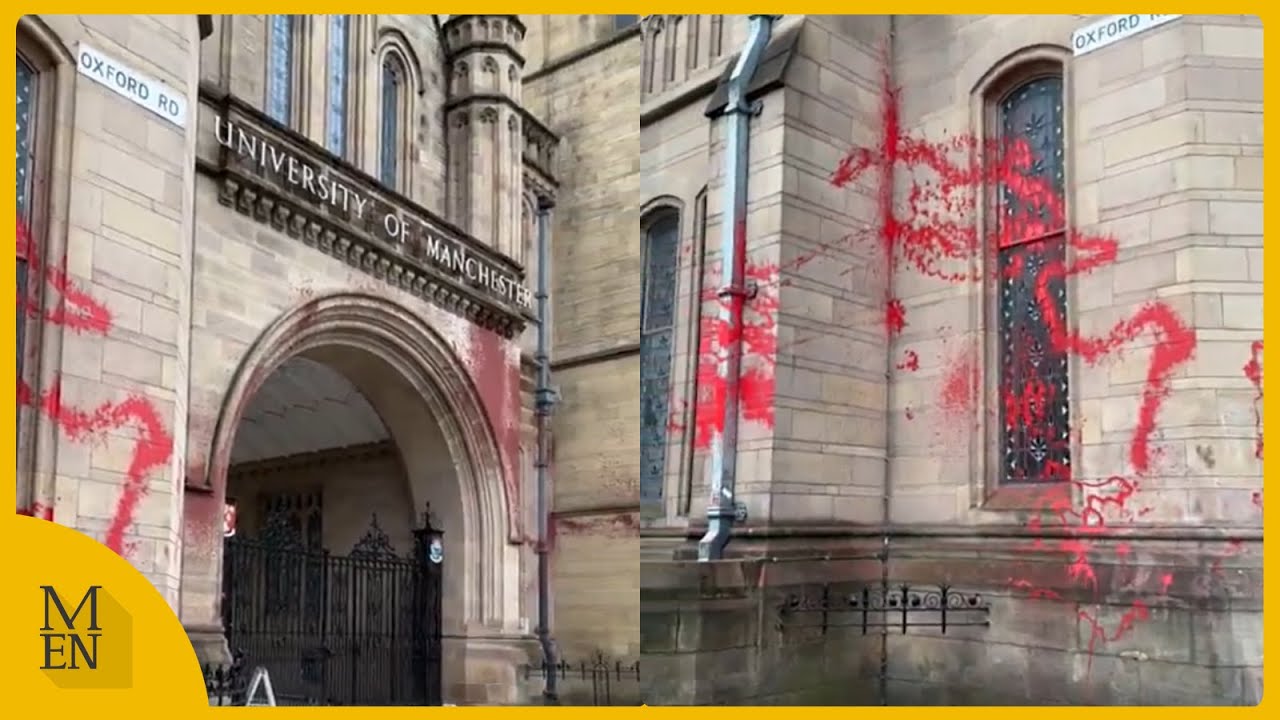 Vandals strike at University of Manchester