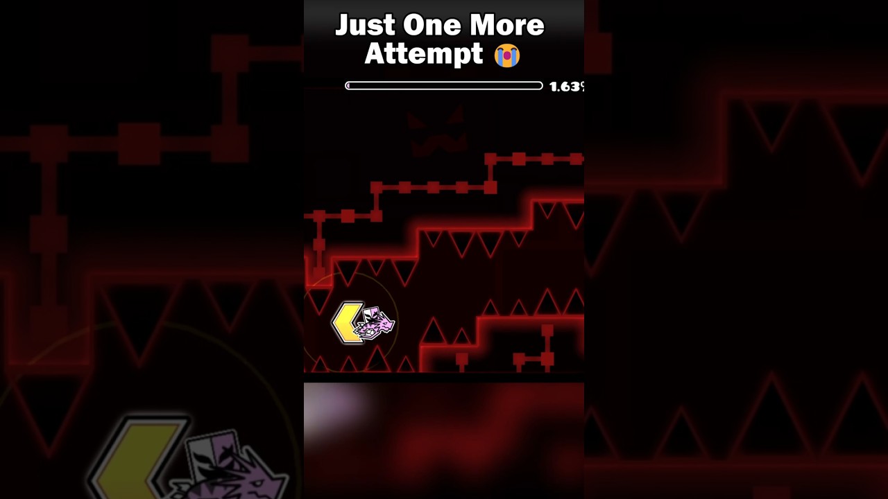 Just ONE More Attempt 😭🙏 #geometrydash #gd