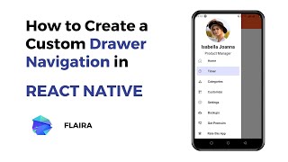 How to Create a Custom Drawer Navigation in React Native | Expo ( react-navigation V6  )