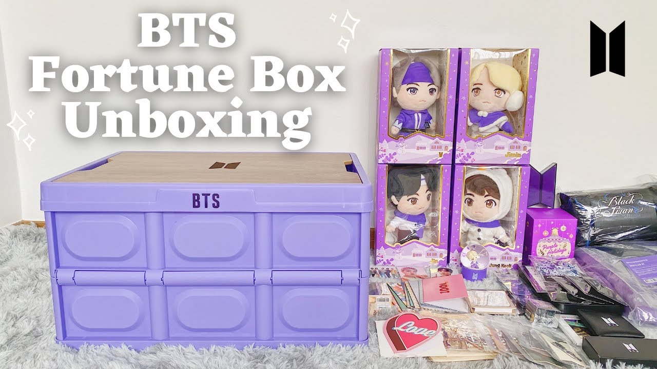 BTS FORTUNE BOX: Purple Edition (ver. B) Unboxing | Box worth USD567.68  😱+3Photocards?? (ASMR) [4K]