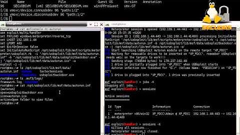 usbsploit.rb 0.2 and the original Metasploit, USB Autorun attack through Meterpreter