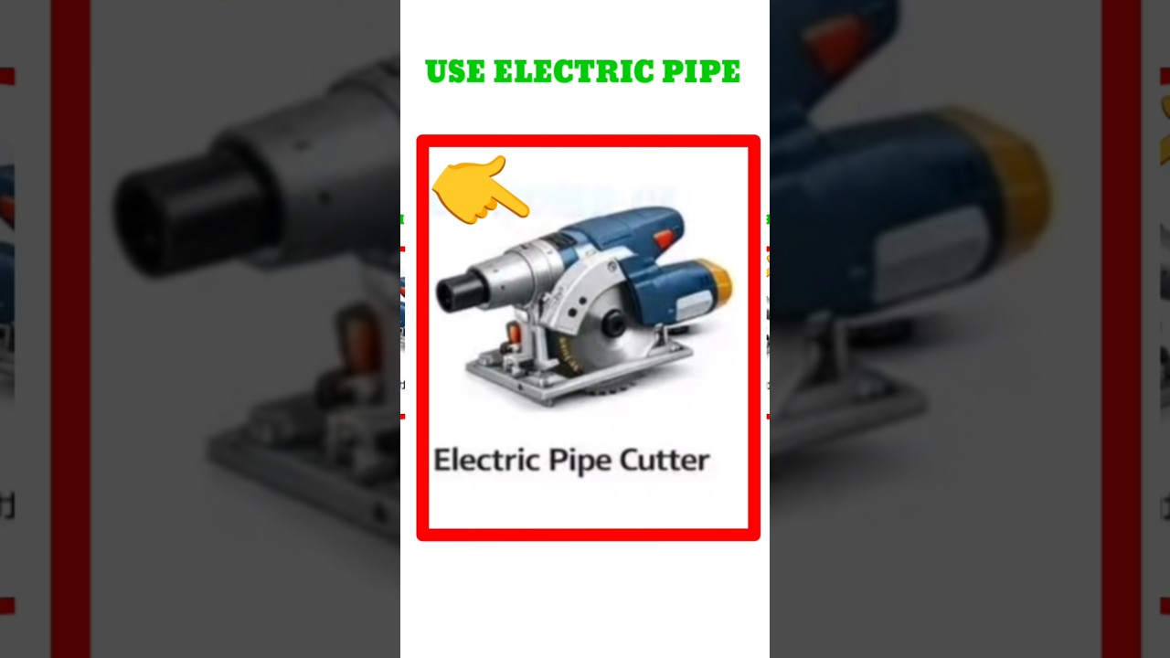 electric pipe cutter use