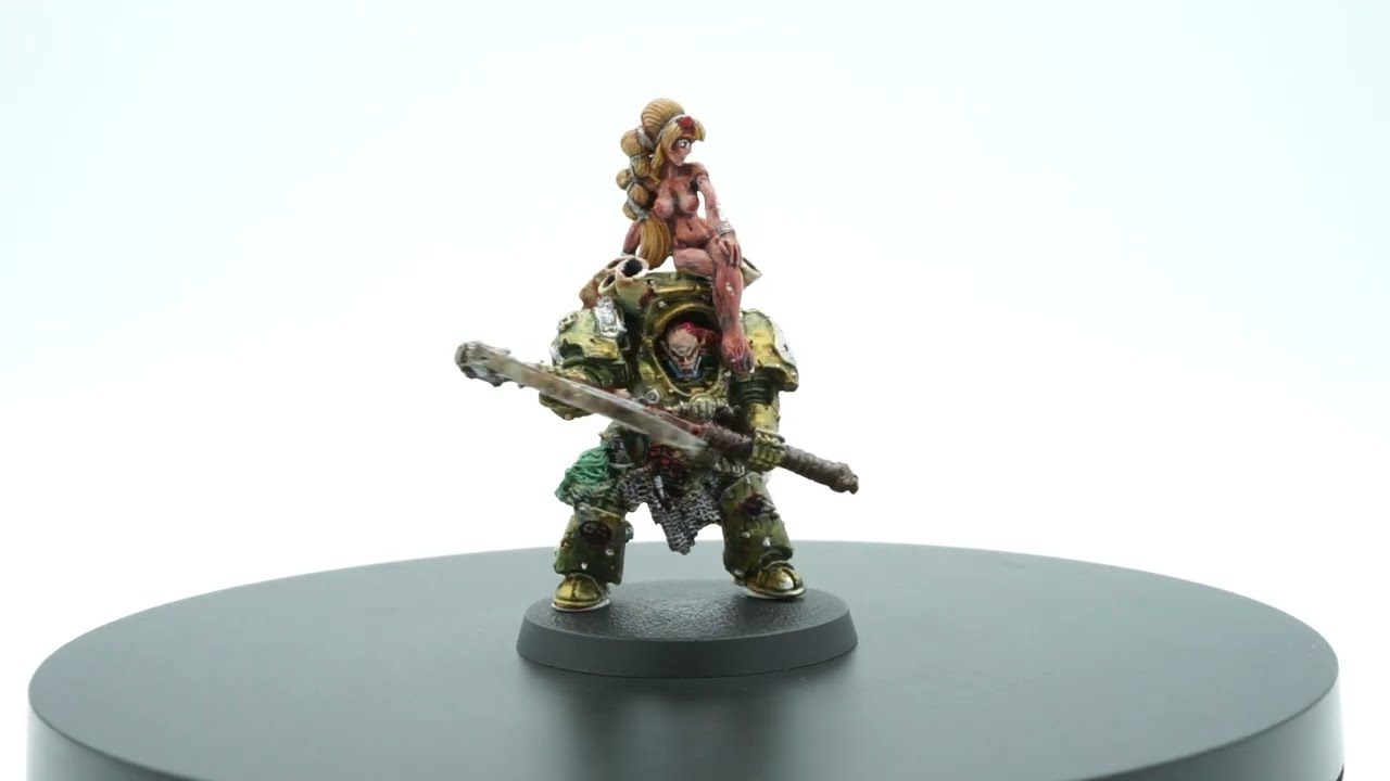 Warhammer 40k Death Guard Typhus conversion painted metal miniature