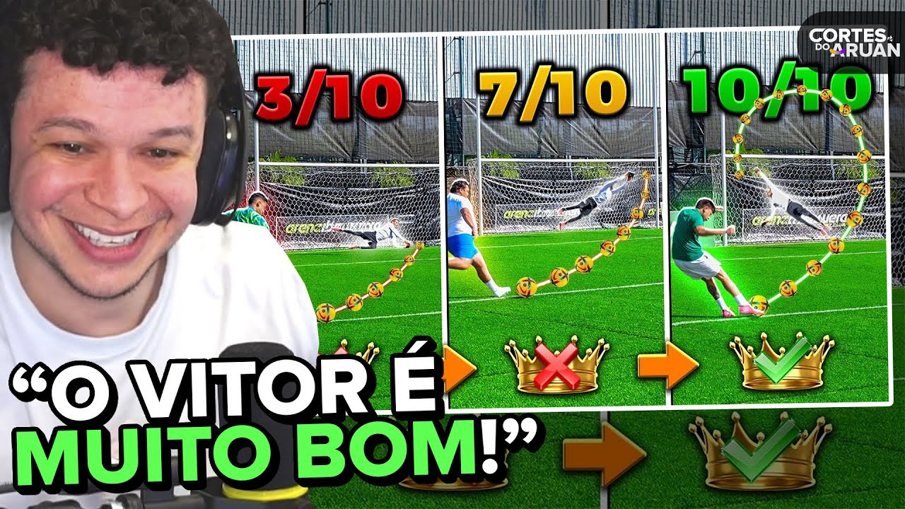 ARUAN REAGE: SE FIZER GOLAÇO 10/10 VIRA O REI 👑 (TEVE MUITO GOLAÇO ABSURDO) (BANHEIRISTAS)