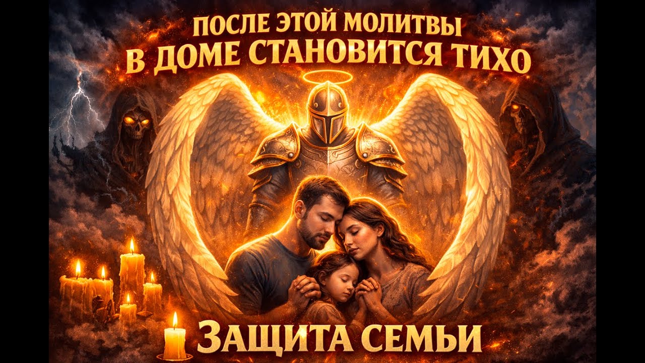 ПОСЛЕ ЭТОЙ МОЛИТВЫ В ДОМЕ СТАНОВИТСЯ ТИХО 🕯️ ЗАЩИТА СЕМЬИ   