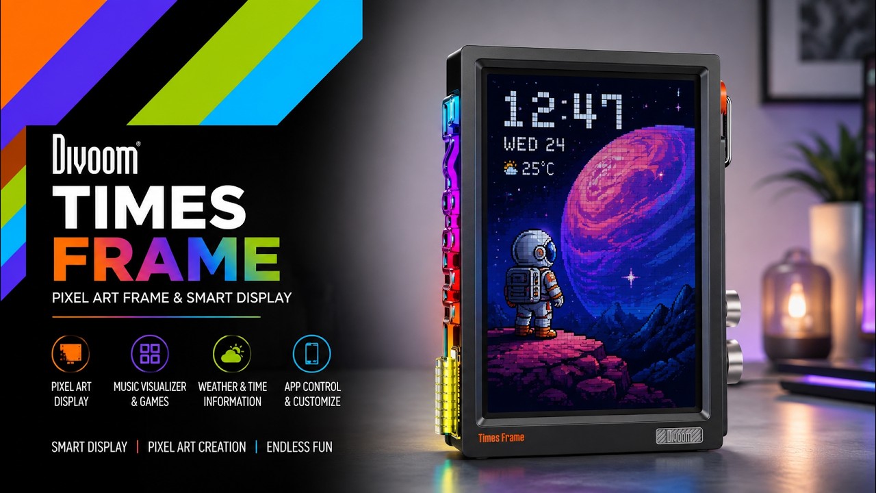 ✨Divoom Times Frame – Transparent Smart Frame That Brings Magic