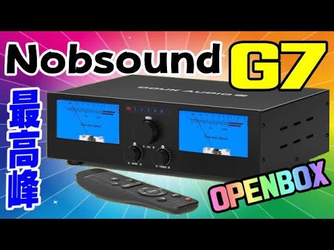 Nobsound G7 VUメーター デジタルパワーアンプ OPENBOX - YouTube