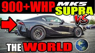 900Whp Mk5 Supra Vs The World Turbo S550, Turbo Lexus, Tesla Plaid, 1000Whp Gt500, Zl1, Supra...