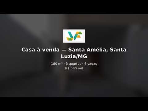 Vídeo: Casa à venda no bairro Santa Amélia (ref. 214)