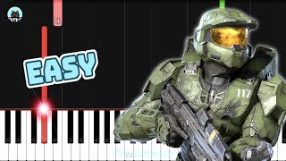 Halo Wars 2 OST - "Cratered" (Main Menu Theme) - EASY Piano Tutorial & Sheet Music