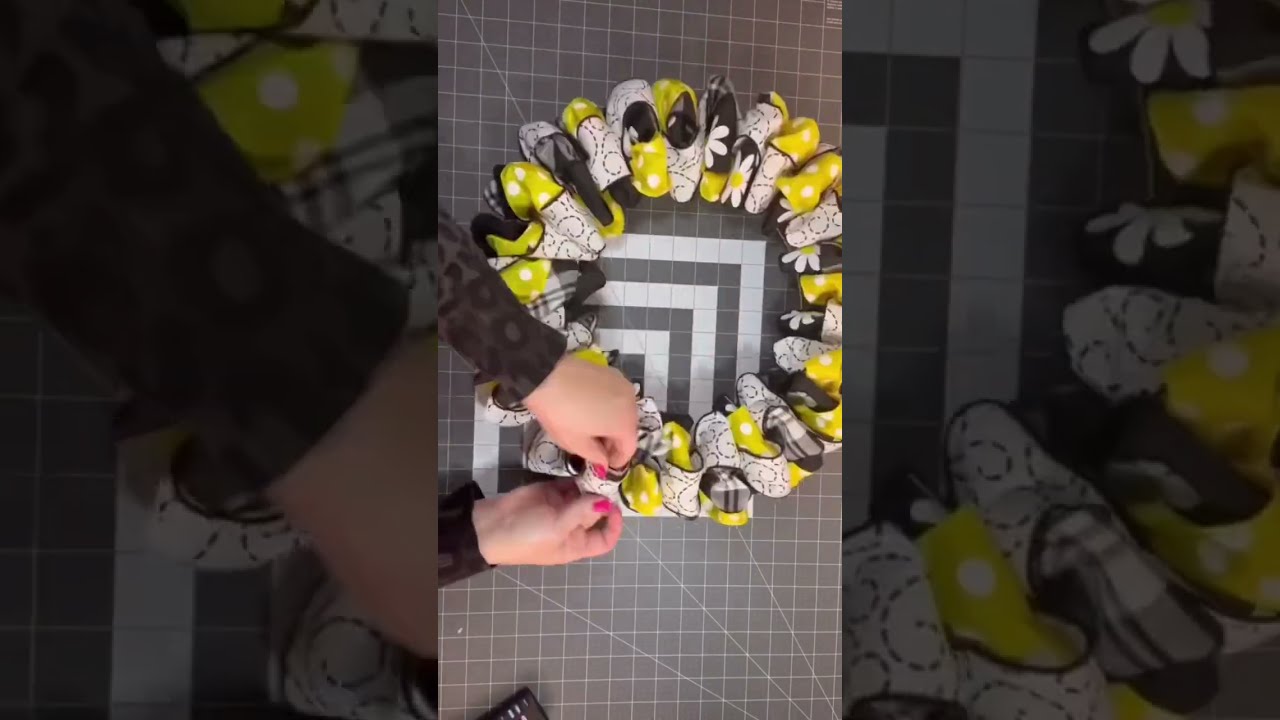 Make A Ribbon Wreath How To EASY DIY Front Door WATCH ON MY YOUTUBE