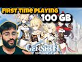 Testing 100 GB Genshin Impact on ROG ALLY Z1 Extreme with Max Graphics #genshinimpact #genshin