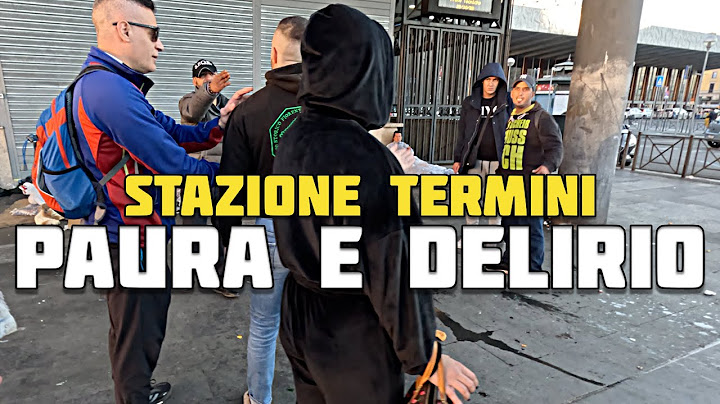 Delirium and Fear on Sunday at Termini Station Arguing with criminals