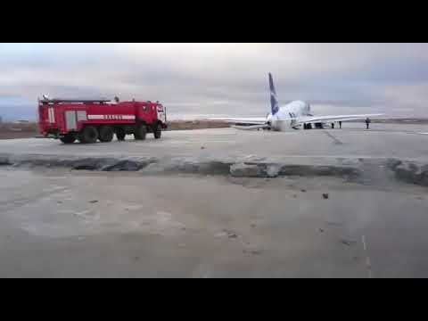 Sukhoi Superjet 100 severely damaged after it skids off runway in Yakutia, Russia