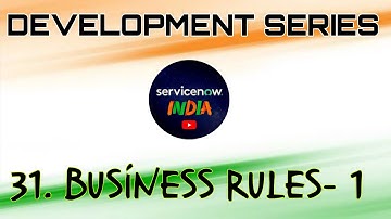 31. ServiceNow Business Rule Explained | Part 1-Basics,Types & Real-Time Example @ServiceNow_India