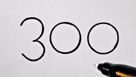 How To Draw A Cute Rabbit From Number 300 || Easy Rabbit Drawing Picture For Beginners