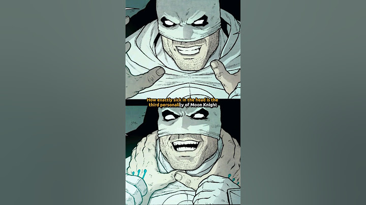 The Forbidden Personality Of Moon Knight