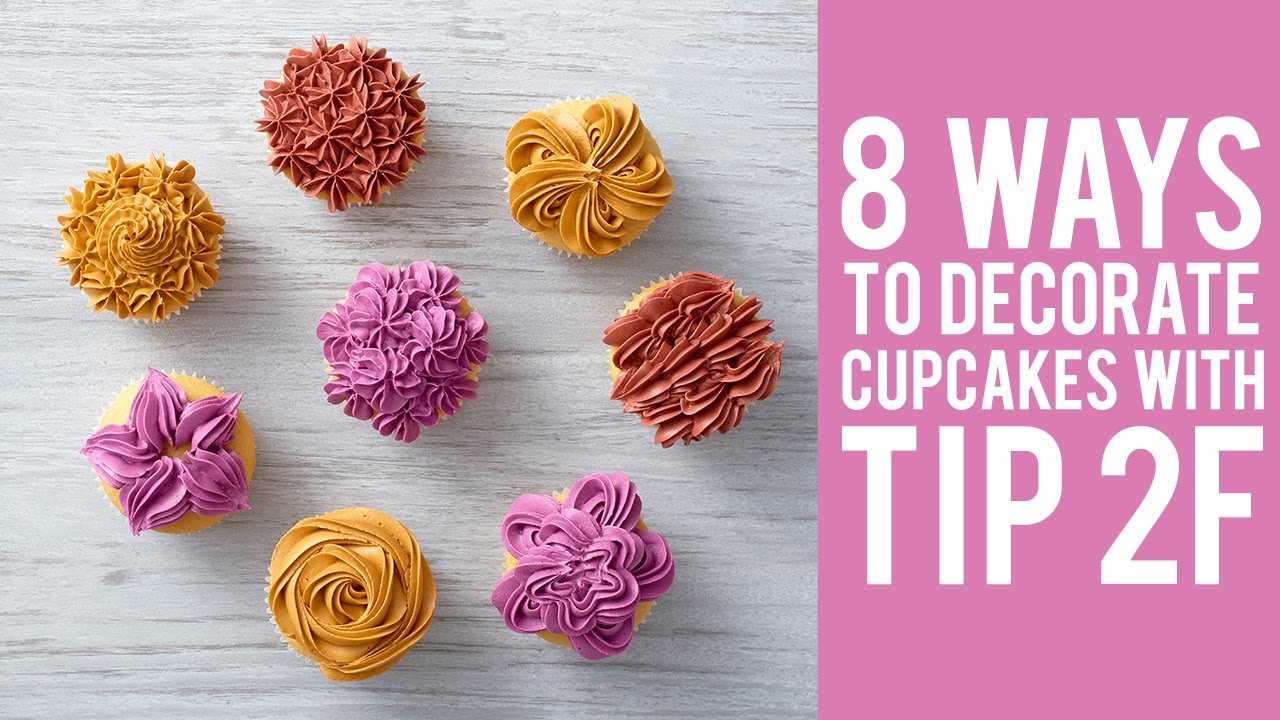 How to Decorate Cupcakes with Wilton Tip 2F - YouTube