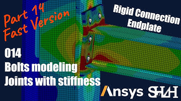 Rigid Connection, Ansys Workbench, Bolts joints with stiffness as rigid joint (Fast Version)