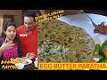 Egg Butter Paratha - Summer Buttermilk - boondi raita - Indian Breakfast Recipe - Egg Paratha Recipe