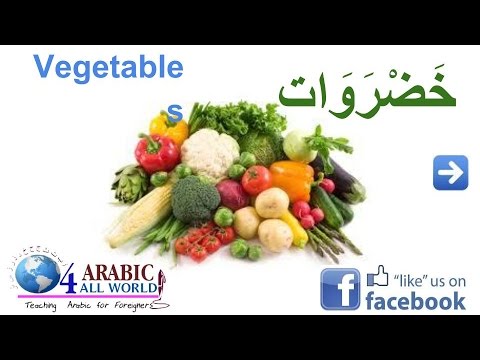      ت ع ل م الخ ض ر و ات ب الل غ ة الع ر ب ي ة