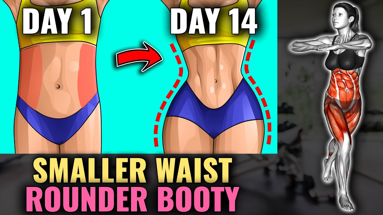 КОМПЛЕКС 2 В 1: тренировка для девушек, придающая тонус талии и наращивающая ягодицы!