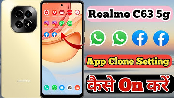 Realme C63 5g App Clone & Dual App Setting Kaise On Kare // How To Dual App Setting On Realme C63 5g