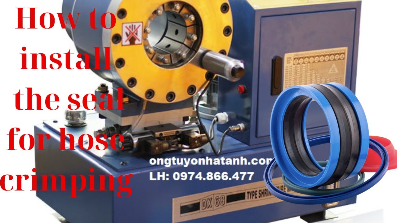 How to Easily Install Hydraulic Seal For Hose Crimping machine 2 - YouTube
