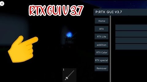 ROBLOX RTX GUI V 3.7 using FLUXUS EXECUTOR played at Fencing game - script link on pinned comments