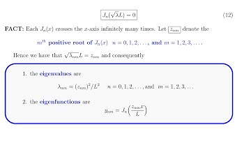 Singular Sturm-Liouville Problem with Bessel