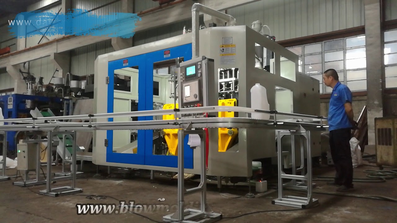 5L HDPE Double station full automatic blow molding machine YouTube