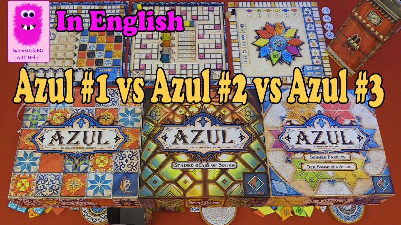 Azul vs Azul: Stained Glass of Sintra vs Azul: Summer Pavilion (In English,  #azul #azul2 #azul3) - YouTube