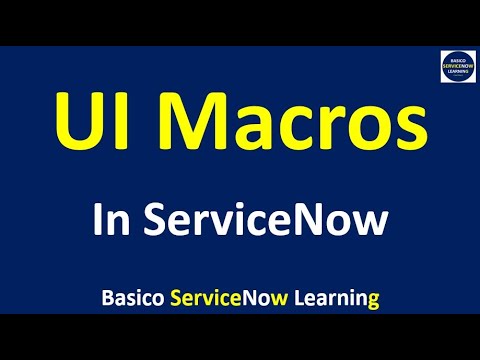 Create UI MACRO in ServiceNow | How to add UI Macro in ServiceNow