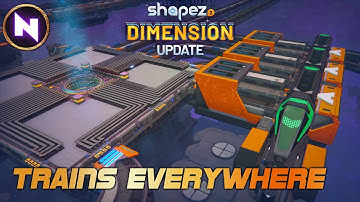 Getting Started With TRAINS | 04 | Shapez 2 DIMENSION UPDATE | Tutorial/Lets Play