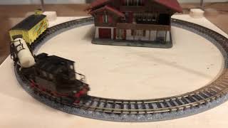 Testing N Scale Minitrix Loc On Tomix C103 rails for 25x25cm diorama!